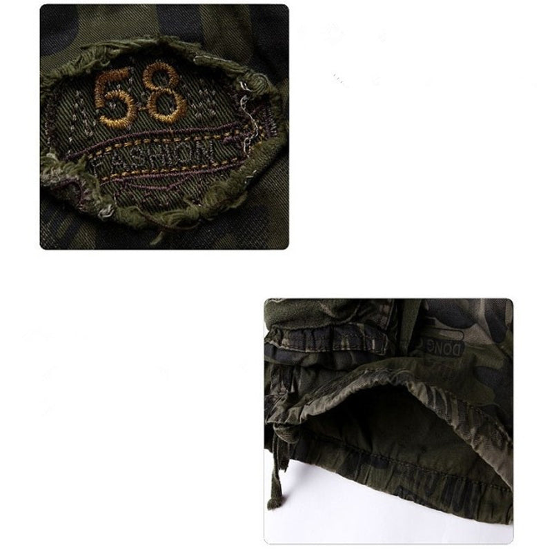 Herre cargoshorts 🩸 Klassisk og robust, med mange lommer til alt du trenger, glidelås med jevn åpning, slitesterk og slitesterk, egnet for jobb og fritid 💪