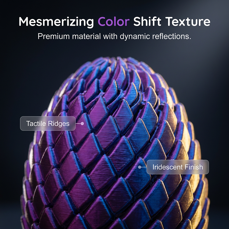 🎁 3D-drageegg 🦖 = det perfekte antistressmiddelet: bare en rask vri, og stresset er umiddelbart borte 🔄✨