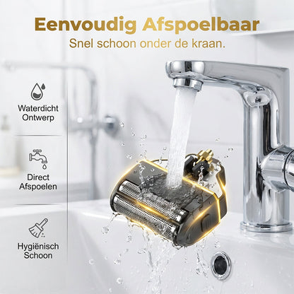 🌞Frisk inn i våren med 48 % rabatt!🧔 Luksuriøst 3-i-1 profesjonelt pleiesett for menn - T-bladstrimmer, foliebarbermaskin og nesetrimmer - Med LED-skjerm og USB-oppladbar