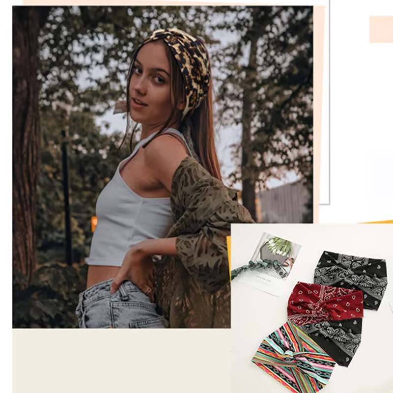 🎀 Kjøp 1 få 1 gratis! 🧘Elastisk bredt pannebånd for kvinner – Mykt, tøyelig og perfekt for yoga, løping og hverdagsbruk ✨
