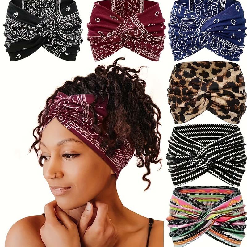 🎀 Kjøp 1 få 1 gratis! 🧘Elastisk bredt pannebånd for kvinner – Mykt, tøyelig og perfekt for yoga, løping og hverdagsbruk ✨