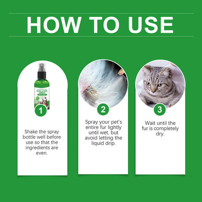 🍃Naturlig loppe- og flåttspray for hunder og katter🐾 Hold ditt kjære kjæledyr fritt for skadedyr