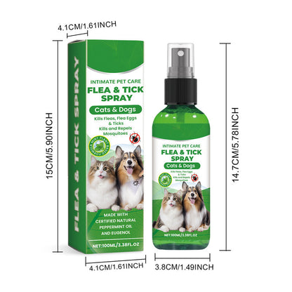 🍃Naturlig loppe- og flåttspray for hunder og katter🐾 Hold ditt kjære kjæledyr fritt for skadedyr