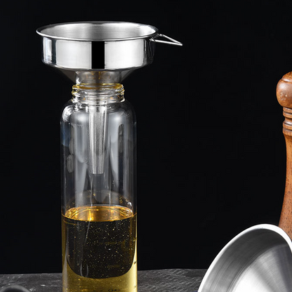 🍳 BEGRENSET TID 50 % RABATT! ✨ Kjøkkentrakt i rustfritt stål – Multibruk, plassbesparende 🧺