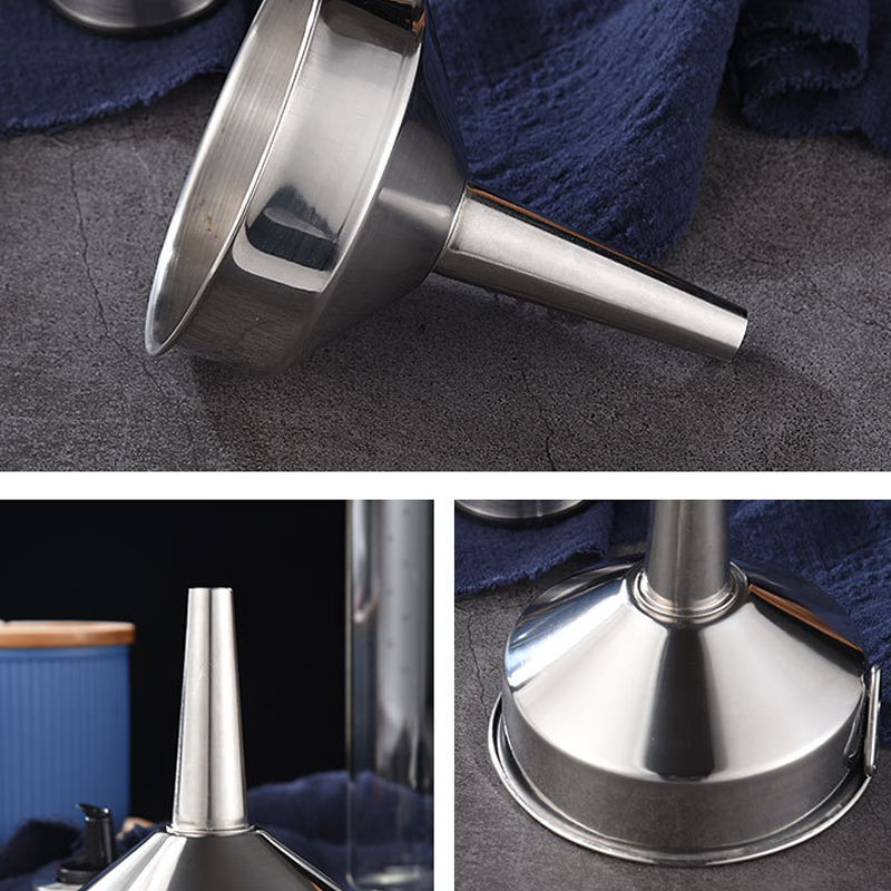 🍳 BEGRENSET TID 50 % RABATT! ✨ Kjøkkentrakt i rustfritt stål – Multibruk, plassbesparende 🧺