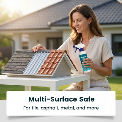 🌟SISTE DAGEN KJØP 2 FÅ 1 GRATIS!!🌧️ Mose- og algerengjøringsspray for flere overflater i taket – Spray, skyll og se det skinne! 🏠✨ Tøff mot mose, skånsom mot planter – et renere tak på få minutter. 🌿💧