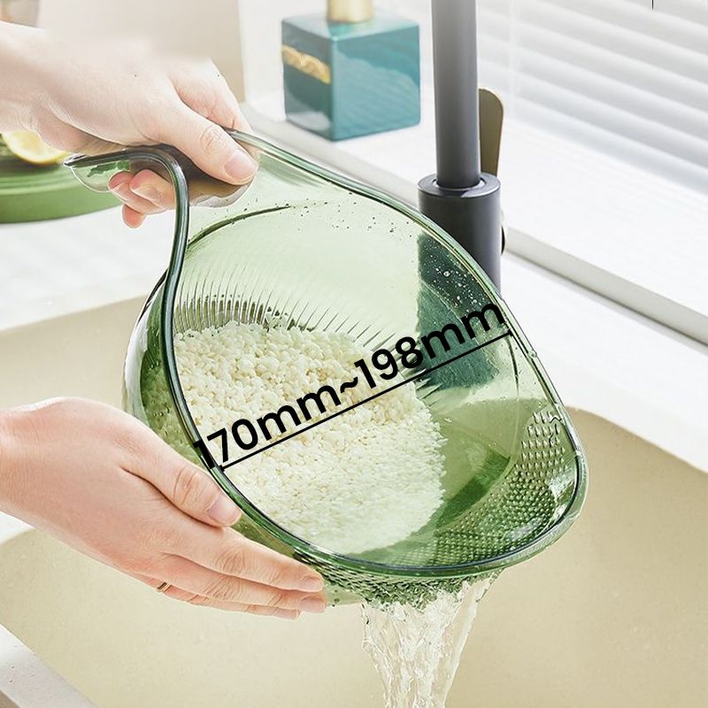 🍚 48 % RABATT! 🥣 Multifunksjonell sil for risvask med håndtak
