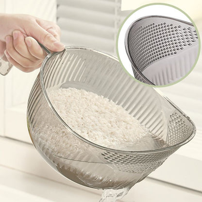 🍚 48 % RABATT! 🥣 Multifunksjonell sil for risvask med håndtak