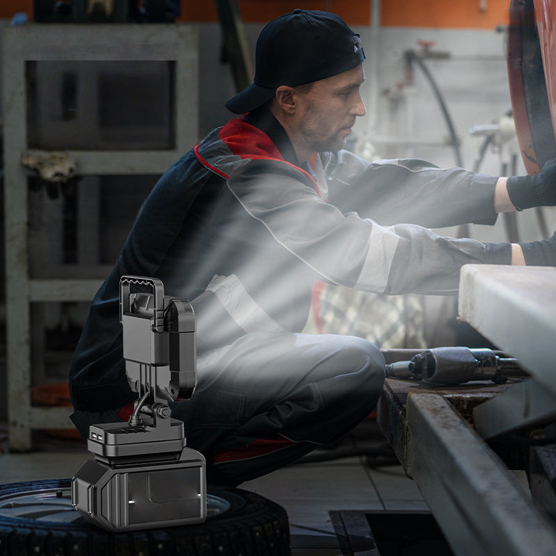 ⏳BEGRENSET TID: 48 % RABATT!💡180° roterbar LED-arbeidslampe – Med dobbel USB-powerbankfunksjon – Robust og trådløs – Universell batterikompatibilitet – For garasje, bygging og camping