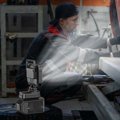 ⏳BEGRENSET TID: 48 % RABATT!💡180° roterbar LED-arbeidslampe – Med dobbel USB-powerbankfunksjon – Robust og trådløs – Universell batterikompatibilitet – For garasje, bygging og camping