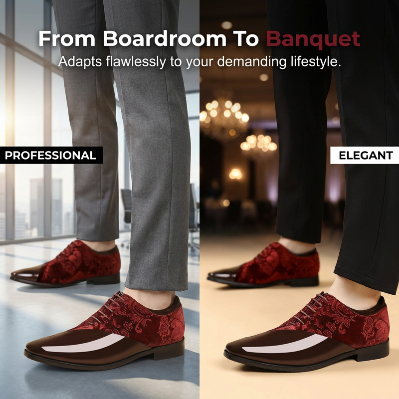 🌞Spring Awakening: 48 % rabatt!🤵Luksuriøse herresko i kontrastfarget – Høyglans og premium tekstur – Perfekt for bryllup og gallafester – Ergonomisk komfort – Den ultimate statementskoen