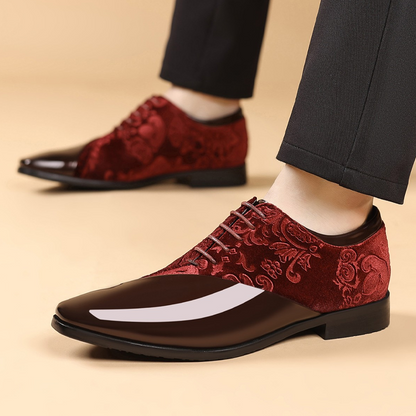 🌞Spring Awakening: 48 % rabatt!🤵Luksuriøse herresko i kontrastfarget – Høyglans og premium tekstur – Perfekt for bryllup og gallafester – Ergonomisk komfort – Den ultimate statementskoen
