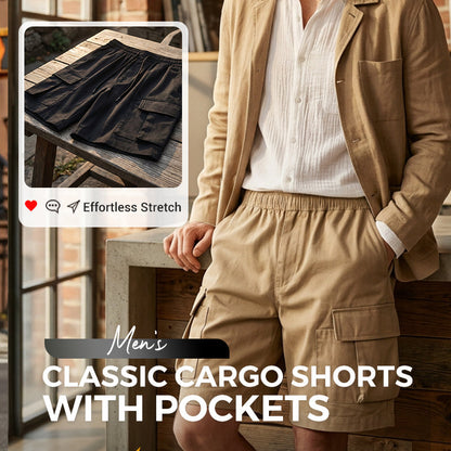 🩳48% RABATT! ✨ Herre Cargoshorts – Løs passform, flere lommer, slitesterk 🍂