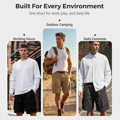 🩳48% RABATT! ✨ Herre Cargoshorts – Løs passform, flere lommer, slitesterk 🍂