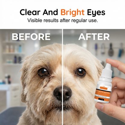 💐48 % RABATT! Veterinæranbefalt øyeløsning – Mild formel for sensitive raser 🩺🐕【Begrenset tilbud】