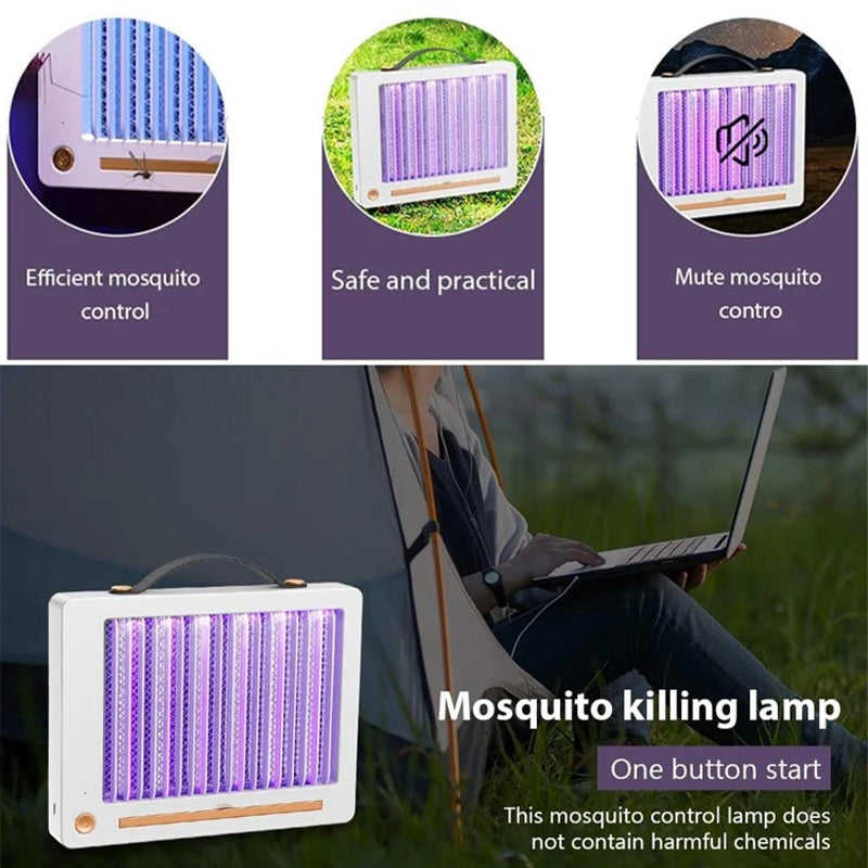 Veggmontert elektrisk myggdrepende lampe
