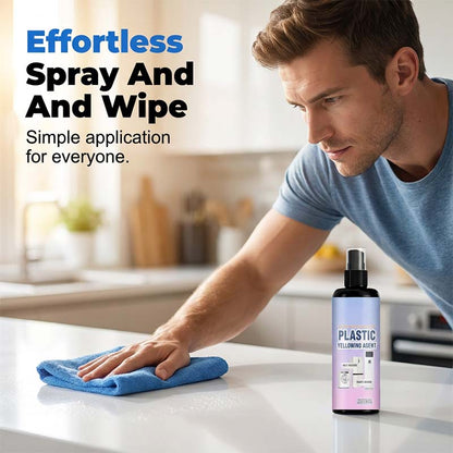 🧴 Multifunksjonell spray for fjerning av gulnet plast – Fra gulnet til knallhvitt på sekunder! ✨