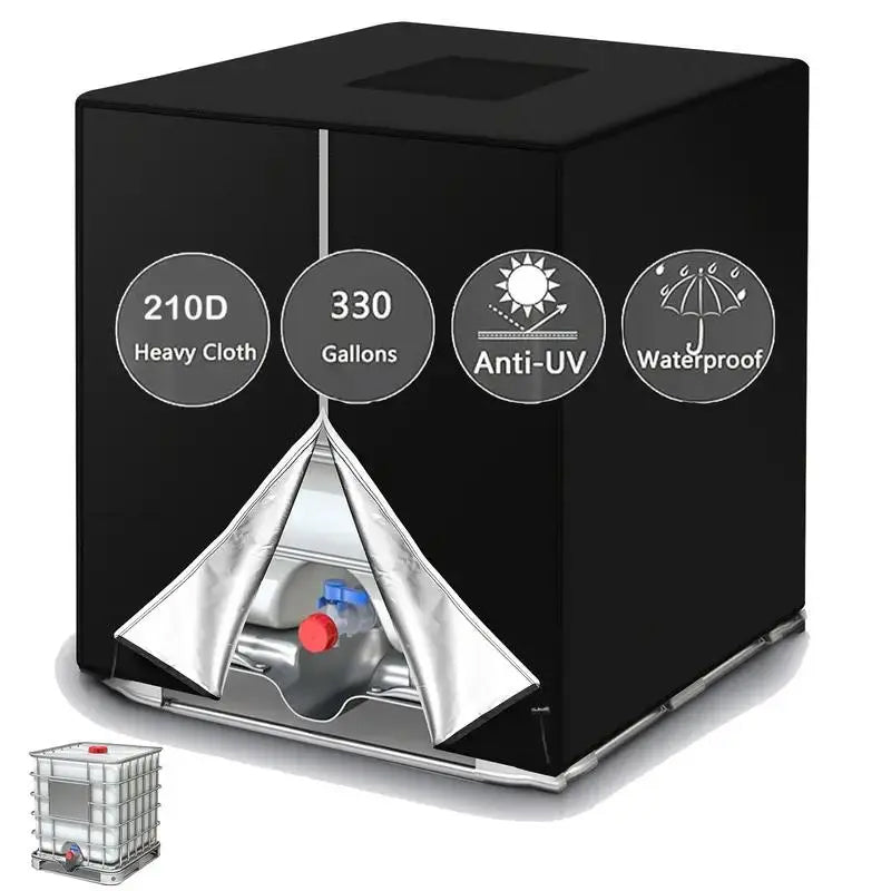 🎃Halloween-tilbud 50 % RABATT!🛡️1000L IBC-tanklokk – 210D Oxford UV- og værbeskyttelse