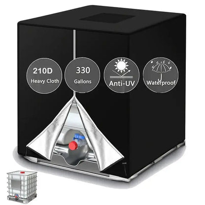 🎃Halloween-tilbud 50 % RABATT!🛡️1000L IBC-tanklokk – 210D Oxford UV- og værbeskyttelse
