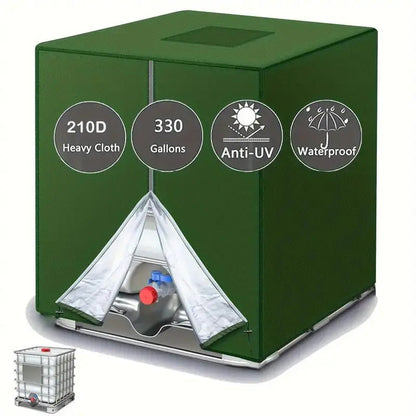 🎃Halloween-tilbud 50 % RABATT!🛡️1000L IBC-tanklokk – 210D Oxford UV- og værbeskyttelse