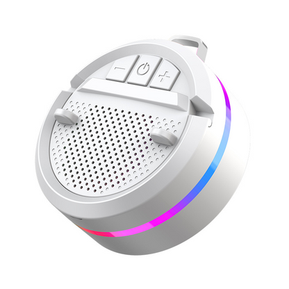 Bærbar Bluetooth-høyttaler med RGB-lys og telefonstativ