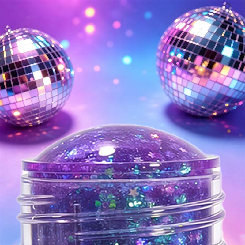 Multifunksjonell, grov glittergelstift