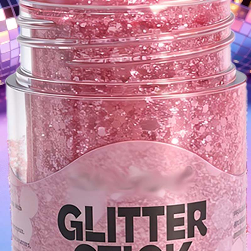 Multifunksjonell, grov glittergelstift
