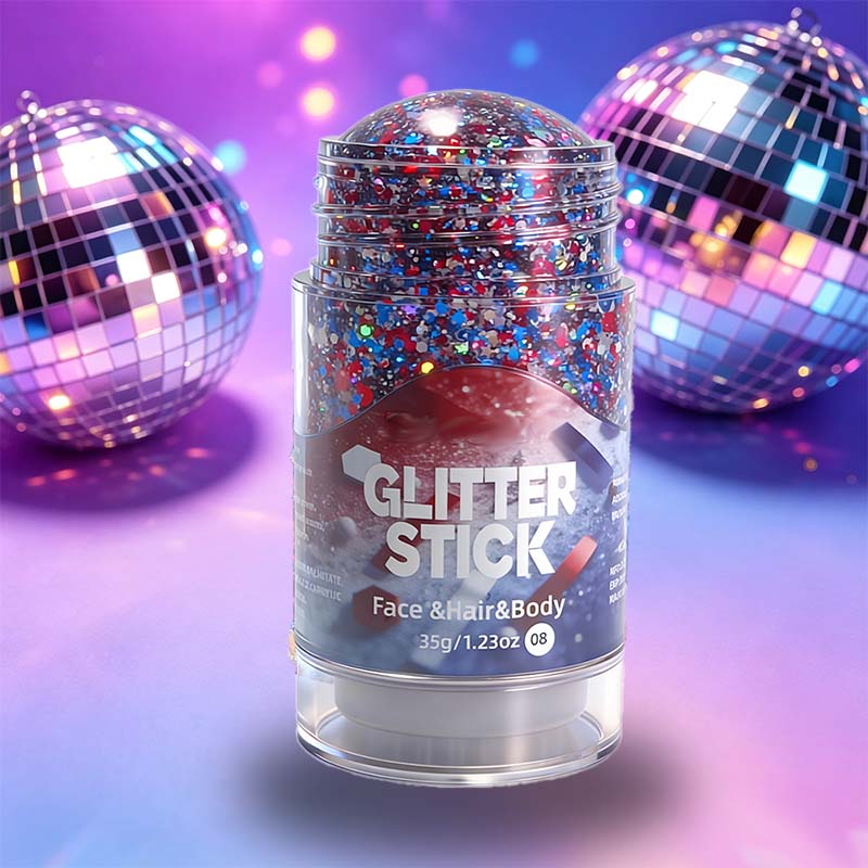 Multifunksjonell, grov glittergelstift
