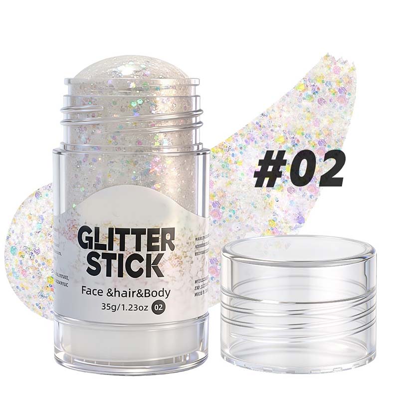 Multifunksjonell, grov glittergelstift