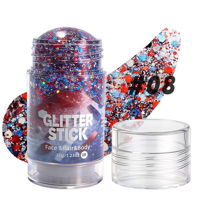 Multifunksjonell, grov glittergelstift