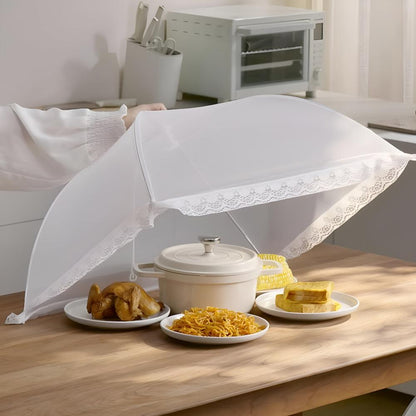 🛡️ KJØP 2, FÅ 1 GRATIS! ⏰ Pop-up-matbeskytter i netting – Foldes flatt, med glidelås og beskytter mot fluer, insekter eller støv – perfekt for piknik, grilling eller uteservering 🍉