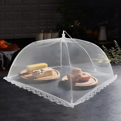 🛡️ KJØP 2, FÅ 1 GRATIS! ⏰ Pop-up-matbeskytter i netting – Foldes flatt, med glidelås og beskytter mot fluer, insekter eller støv – perfekt for piknik, grilling eller uteservering 🍉