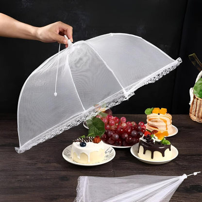 🛡️ KJØP 2, FÅ 1 GRATIS! ⏰ Pop-up-matbeskytter i netting – Foldes flatt, med glidelås og beskytter mot fluer, insekter eller støv – perfekt for piknik, grilling eller uteservering 🍉