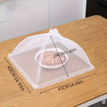 🛡️ KJØP 2, FÅ 1 GRATIS! ⏰ Pop-up-matbeskytter i netting – Foldes flatt, med glidelås og beskytter mot fluer, insekter eller støv – perfekt for piknik, grilling eller uteservering 🍉