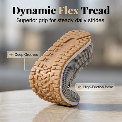 Damenes casual mesh loafers med metallspenne