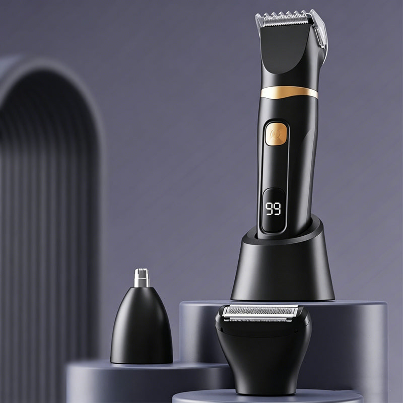 🪒 BEGRENSET TID 50 % RABATT! ✨ 3-i-1 elektrisk pleiesett for menn og kvinner – Multifunksjon, USB-oppladbar 💈