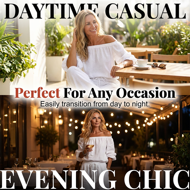 Ensfarget casual-sett for kvinner