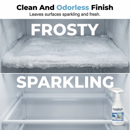 🥳2026 HOT SALG🥳💞50 000+ SOLGT!❄️💨 48% RABATT! Rask kjøleskapsavrimingspray – Øyeblikkelig frostsmelting, ingen skraping. Matsikker, enkel spray. Spar tid og energi. 🧊✨
