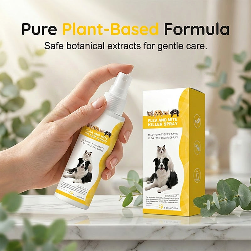 Mild formel for skadedyravvisende spray for kjæledyr