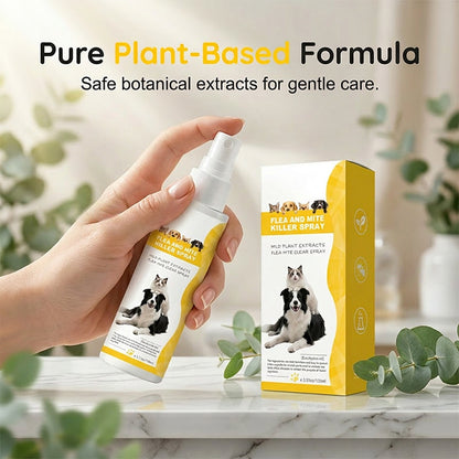 Mild formel for skadedyravvisende spray for kjæledyr