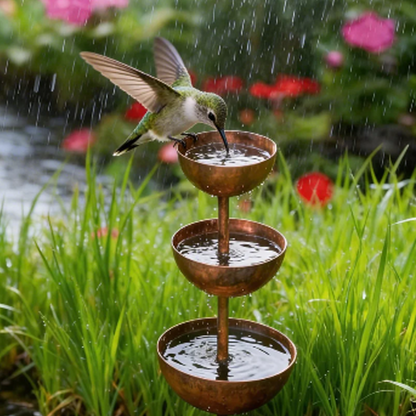 🐦48% RABATT – 3-delt fuglebad og fôringsstasjon – tåler sol, regn og vind – enkel å rengjøre
