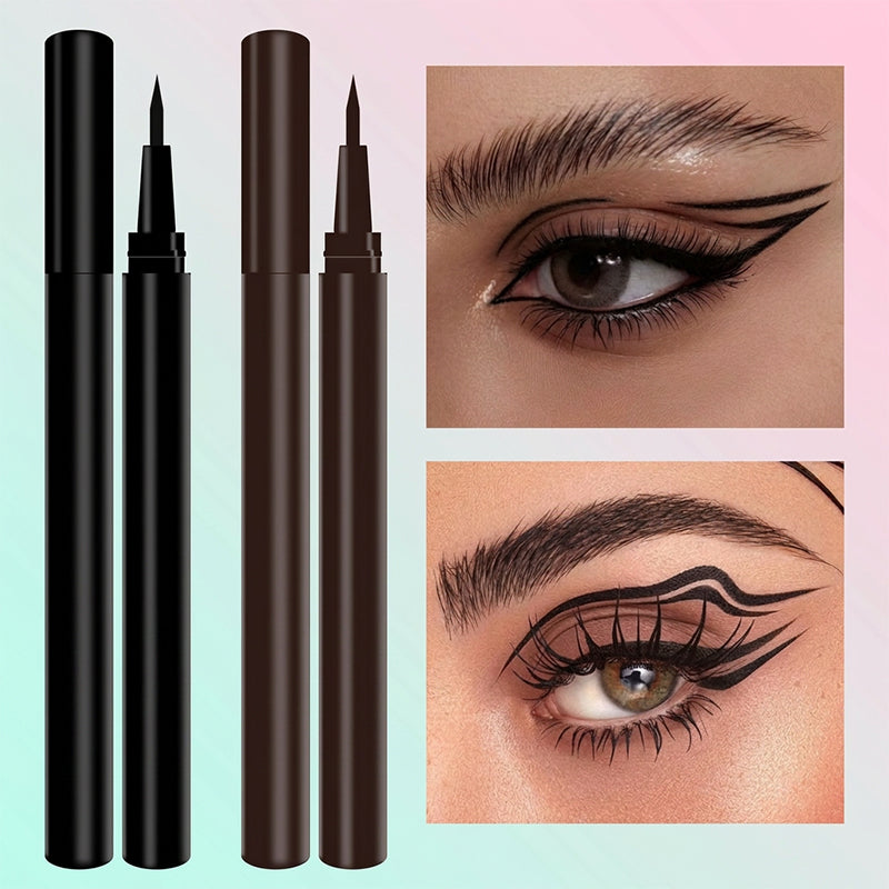 🥳2026 VARMT SALG🥳💞50 000+ SOLGT!👁️💧 KJØP 1 FÅ 1 GRATIS! Vannfast flytende eyeliner – Ultrafin tupp, hurtigtørkende, holder i 12 timer. Ingen flekker, ingen falming. Mild mot øynene. 🖌️✨