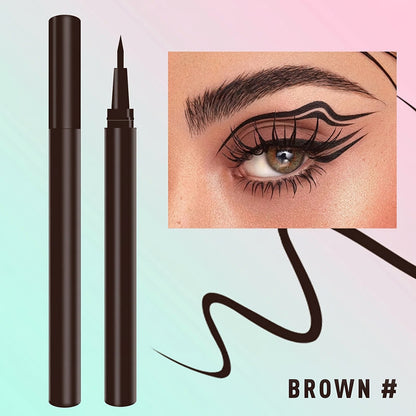 🥳2026 VARMT SALG🥳💞50 000+ SOLGT!👁️💧 KJØP 1 FÅ 1 GRATIS! Vannfast flytende eyeliner – Ultrafin tupp, hurtigtørkende, holder i 12 timer. Ingen flekker, ingen falming. Mild mot øynene. 🖌️✨
