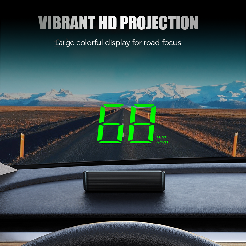 Bilens head-up-display med GPS