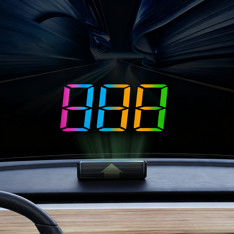 Bilens head-up-display med GPS