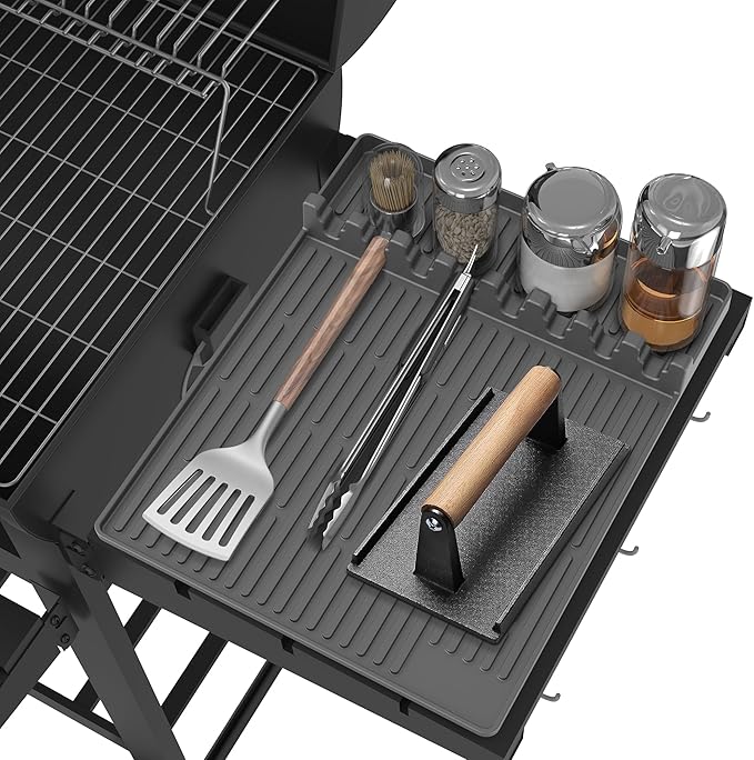 🌞Sommersalg 48 % RABATT🔥Silikon kjøkkenmatte 🧑‍🍳 – Varmebestandig og sklisikker benkeplatebeskytter, multifunksjonell slikkepott og drypppute, oljebestandig og enkel å rengjøre