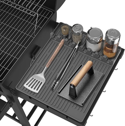 🌞Sommersalg 48 % RABATT🔥Silikon kjøkkenmatte 🧑‍🍳 – Varmebestandig og sklisikker benkeplatebeskytter, multifunksjonell slikkepott og drypppute, oljebestandig og enkel å rengjøre