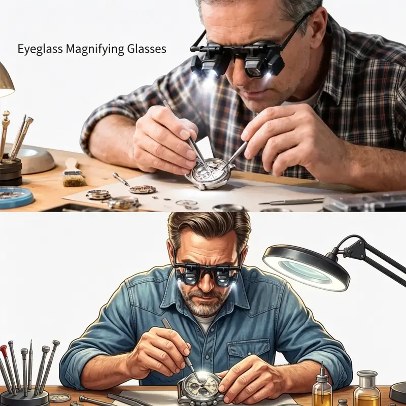 🔍 48 % RABATT NÅ! ⏰ Presisjons-LED-forstørrelsesglass for elektronikk og håndverk – Justerbart stativ og 10X–20X zoom – Håndfritt, sterkt lys – perfekt for lodding, klokkereparasjon eller miniatyrmaling 🛠️