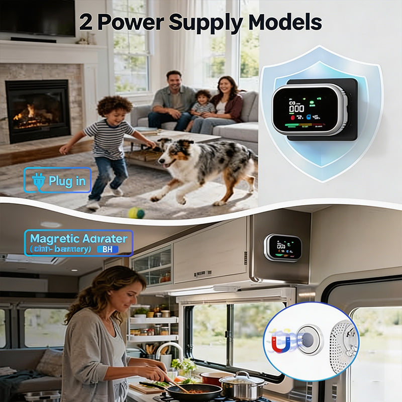 🥳 2026 HOT SALE 🥳💞 50K+ SOLD! 🔥🏠 50% OFF! Portable 6-in-1 Gas Alarm – Detects CO, Combustible Gas, Smoke & More. LCD Display & Audible Alert – Protect Your Family Without Costly Inspections! 🛡️✨