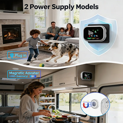 🥳 2026 HOT SALE 🥳💞 50K+ SOLD! 🔥🏠 50% OFF! Portable 6-in-1 Gas Alarm – Detects CO, Combustible Gas, Smoke & More. LCD Display & Audible Alert – Protect Your Family Without Costly Inspections! 🛡️✨